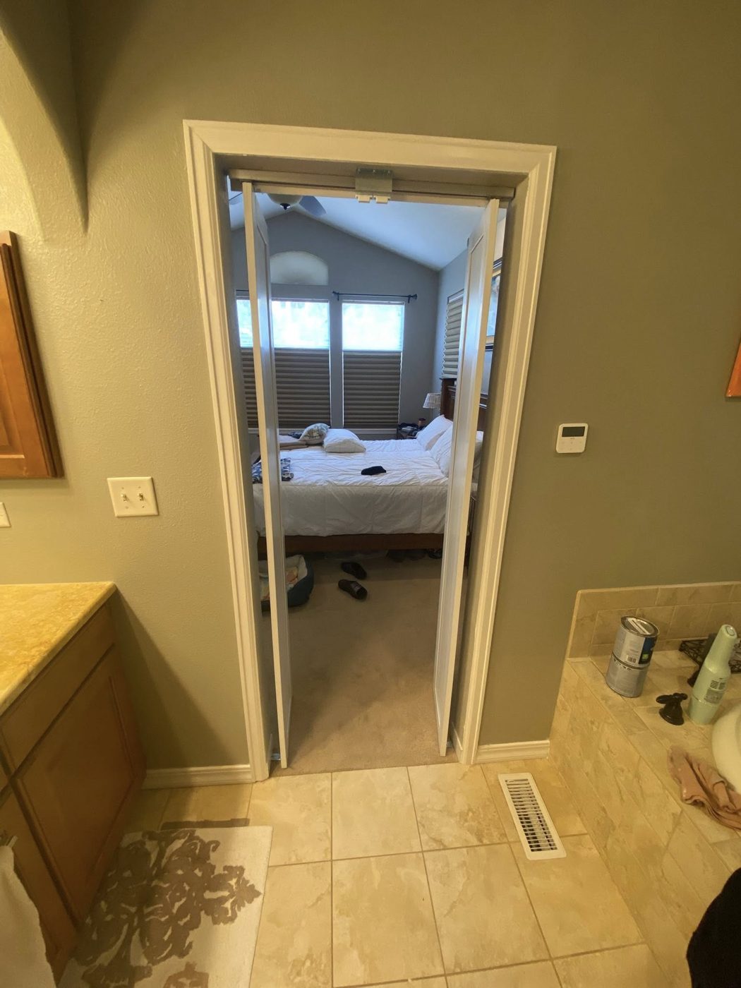 Bathroom and bedroom interior paint