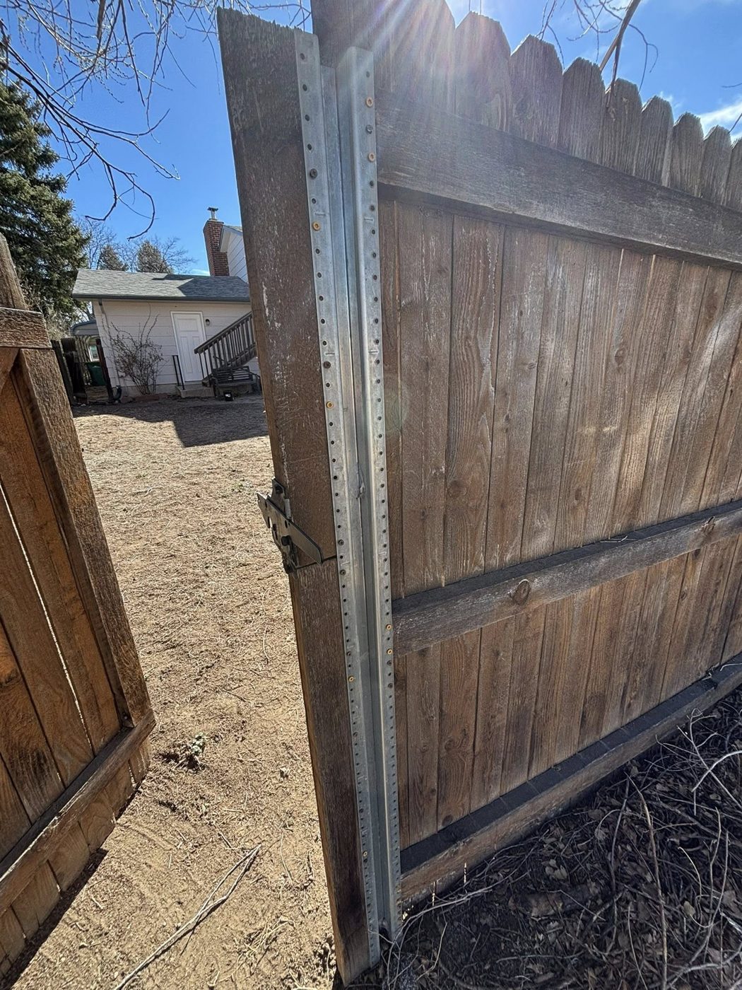 Fence gate post and latch repair