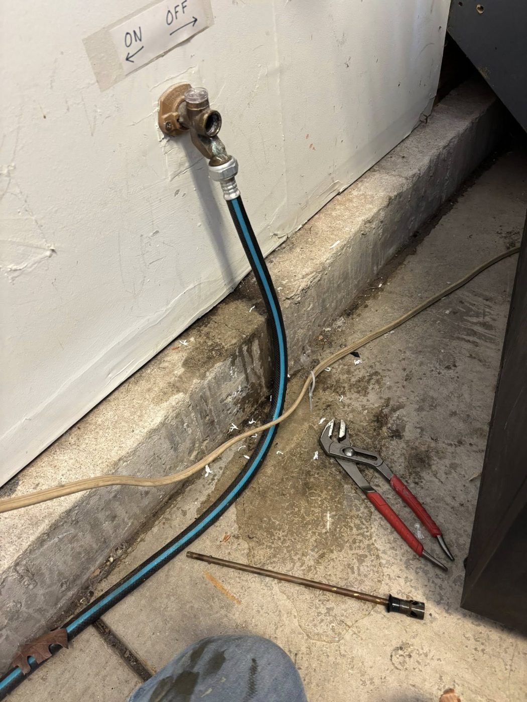 New water line connected